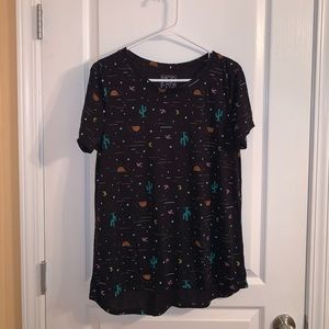 Soft desert print t shirt